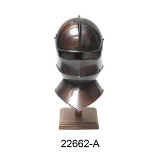 Casco medieval de hierro para decoración del hogar, casco de armadura pulida plateada, casco de Caballero de alta calidad para venta al por mayor - Product Image 3