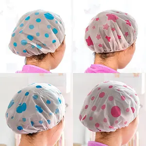 Bonnet de douche imperméable, couvre-cheveux de bain élastique, bonnet de bain pour femmes, bonnet de douche de salle de bain réutilisable