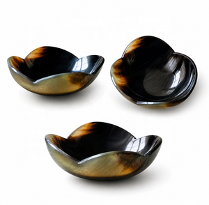 Luxury Handcrafted Buffalo Horn Decorative Bowl Natural Horn Serving Bowl for Modern Home Decor Fruit <b>Display</b> <b>Table</b> Centerpiece - Product Image 5
