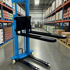 JG Mini 500kg 1000kg Auto Chargement Gerbeur Portable Chariot Élévateur Électrique Marche Derrière Chariot Élévateur Apilador Manuel Stadker Self Lift - Product Image 1