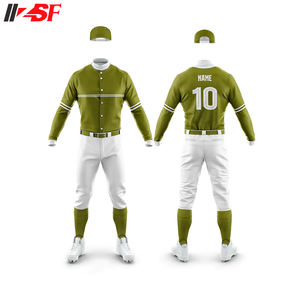 Maillot de baseball personnalisé de haute qualité, sublimé, pour adultes, avec boutons, séchage rapide, antibactérien, respirant, protection UV - Product Image 4