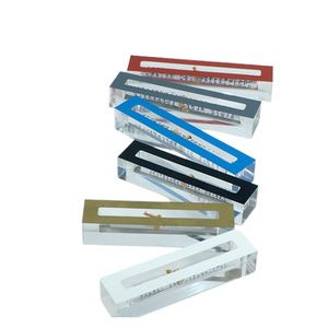 Lucite Mezuzah couverture 6 pouces étui clair Mezuzah étui intérieur accessoires décoration de la maison acrylique israël cadeau - Product Image 1