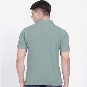 Polo d'affaires pour homme 100% coton Motif solide Tissu personnalisé imprimé pour l'été Style décontracté grande taille Fabriqué au Pakistan - Product Image 4