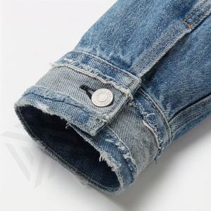 Customizable Women Customized Color <b>Denim</b> <b>Jacket</b> Stylish Long Sleeve Big Pockets Varsity Blazer Coat <b>Jacket</b> For Women Streetwear - Product Image 6