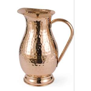 Jarra de cobre de almacenamiento de agua potable para el hogar 100% respetuoso con el medio ambiente bueno para la salud jarra de agua de Metal y olla de la India - Product Image 4