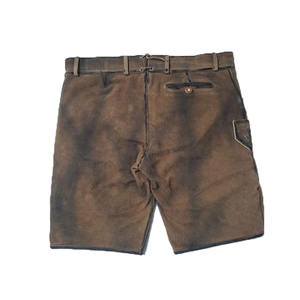 Latest High Street Style <b>Men's</b> Bavarian Leather <b>Shorts</b> Solid Design German Lederhosen Mid Waist <b>Knee</b> <b>Length</b> Eco-Friendly - Product Image 2