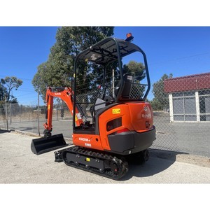 Kubota KX033-4 Mini Excavator Crawler Type 0.03m³ Bucket Capacity High Digging Power Orange <b>Black</b> Color - Product Image 4