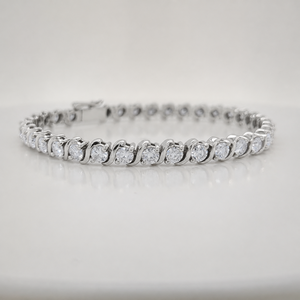 Pulsera de Cadena Estilo Hiphop con Moissanita VVS de 2mm, Chapada en Oro Rosa sobre Plata 925, Corte Brillante, Envío Rápido, Alta Calidad, Stock Local - Product Image 3