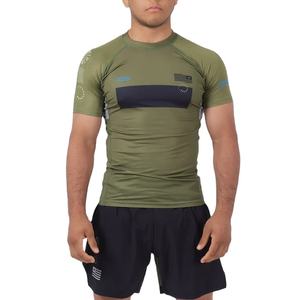 ชุดป้องกันผดผื่นสำหรับผู้ชายชุดเล่นกีฬาแขนสั้นผ้าโพลีเอสเตอร์/ สแปนเด็กซ์ - Product Image 1