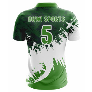 Deportes de gran tamaño para hombres para Polo 100% poliéster patrón sólido tejido de punto logotipo personalizable para ropa deportiva - Product Image 6