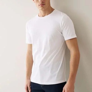 Mejor nuevo estilo de moda para hombres Camiseta Half Teal Green Boxy-Fit camiseta en algodón - Product Image 6