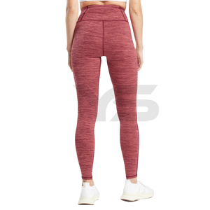 กางเกงโยคะมีตะเข็บทรงวีลึกสำหรับผู้หญิงกางเกงฝึกยิมเอวสูง - Product Image 3