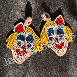 2024 Boho fait à la main perles de rocaille boucles d'oreilles Miyuki perlé Huggie boucles d'oreilles géométrie créative coloré à la mode classique personnalisé - Product Image 1