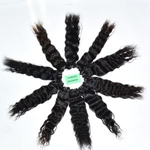100% Extensions de cheveux Remy vierges crus noirs naturels Temple indien ondulé 8-36 pouces faisceaux de haute qualité sans traitement chimique - Product Image 3