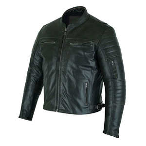 Blouson en cuir coupe-vent pour moto, marque privée 2025, ajustement personnalisé, fournisseur OEM, adulte, toutes saisons - Product Image 3