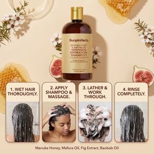 Champú Nutritivo e Hidratante con Miel de Manuka, Aceite de Mafura y Manteca de Karité para Cabello Extra Seco, Dañado y Rizado - Product Image 6