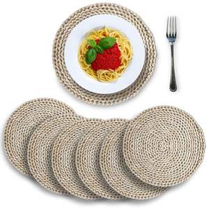 High Quality Water Hyacinth Placemats for Casual and Formal Dining Woven <b>Mats</b> for Table Setting Wholesale Supplier Cheap Price - Product Image 6