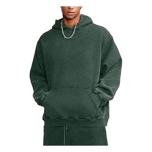 Custom 350 400g Heavyweight 80% Cotton 20% Polyester Terry Fleece Winter Pocket Oversized Digital Printing <b>Hoodie</b> - Product Image 4