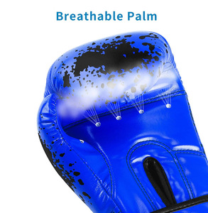 Guantes de boxeo profesionales con cordones personalizables de alta calidad Cuero genuino de alta calidad para entrenar Artes marciales DE LUCHA - Product Image 2