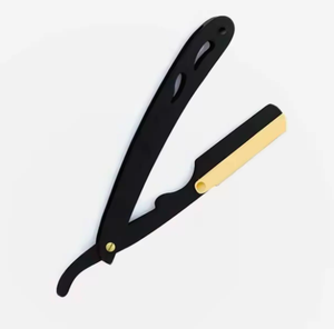 Rasoir professionnel à bord droit pour hommes rasoir de barbier en acier inoxydable pliant couteau de rasage manuel outils d'épilation PAR ANAAIF - Product Image 2