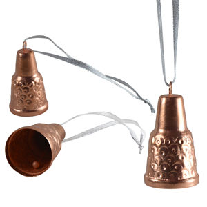 El mejor diseño colgante de campana brillante Acabado de cobre moderno Campana colgante festiva-Hecho en la fábrica de La India al por mayor - Product Image 4