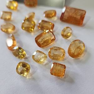 Topacio Imperial Natural 100%, piedra preciosa suelta, cojín ovalado blanco, cabujón facetado de corte de pera, fabricación de joyas brasileñas - Product Image 4