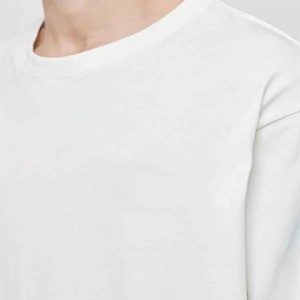 เสื้อยืดผ้าวาฟเฟิลแขนยาวสำหรับผู้ชายเสื้อยืดผ้าฝ้าย100% พรีเมี่ยมสำหรับใส่พักผ่อน - Product Image 5