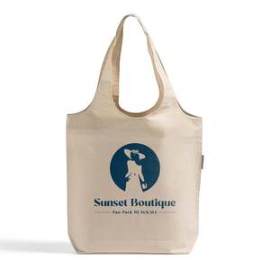 Bolsa de Tela Reutilizable Ecológica de Algodón Orgánico con Diseño de Asa Único, Opciones de Empaque Inteligente, Bolsa Personalizada para Grandes Marcas - Product Image 3
