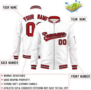 Chaqueta personalizada con cremallera Letterman fabricante OEM para hombres, mujeres y equipos deportivos juveniles - Product Image 2