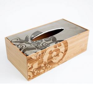 Vaisselle de table design attrayante boîte en bois papier de soie tenant porte-serviettes support de tissu utilisation de tenue de papier de soie - Product Image 4