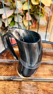 Tasse Viking traditionnelle, authentique inspiration médiévale, 50 oz, cadeau pour votre ami et votre père. - Product Image 6