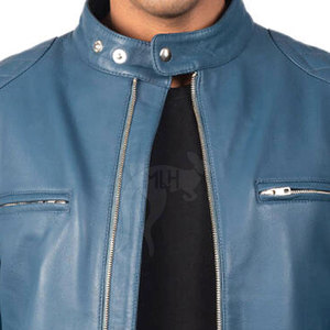 แจ็กเก็ตหนังสำหรับผู้ชายเสื้อแจ็คเก็ตหนังแท้ระบายอากาศได้ดีสำหรับฤดูใบไม้ร่วงฤดูหนาว - Product Image 5