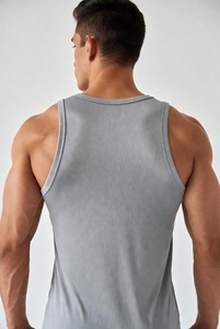 Débardeur de sport fitness coupe musclée sans manches en tissu extensible pour l'entraînement et les activités sportives - Product Image 3