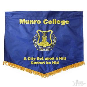 Custom Made Double Sided Hand Embroidered Woven Luxury Pipe Banner Fabric Material with Magnet and Sew-on <b>Badge</b> - Product Image 6