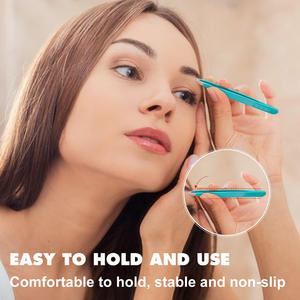 Pince à sourcils en acier inoxydable Pointe inclinée Pointe pointue Pince à sourcils dans les dernières conceptions - Product Image 4