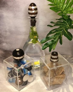 Latest Mother of Pearl Inlay Acrylic <b>Food</b> <b>Jar</b> Box Containers for Storage Kitchenware - Product Image 5