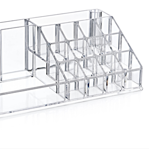 กล่องจัดระเบียบเครื่องสำอางอะคริลิคใสทันสมัย Afossa ทนทาน กล่องเก็บเครื่องสำอางแบบมีช่อง แยกส่วน ใช้งานได้หลากหลาย เป็นมิตรกับสิ่งแวดล้อม รับทำโลโก้ตามสั่ง - Product Image 4