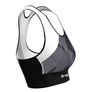Soutien-gorge de sport pour femme, écologique, à séchage rapide, léger, à maintien élevé, dos nageur, confort yoga, sans couture, extensible dans les quatre sens, devant - Product Image 3