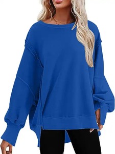 Sudaderas ligeras para mujer con tejido antibolitas, Jersey elegante, ajuste cómodo, adecuado para viajes de trabajo y ropa informal - Product Image 2