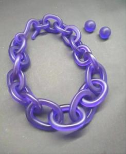 Good Quality Boho Handmade Cute Resin <b>Acrylic</b> Chunky Choker Earrings Choker Necklace Set Gift for Women Fashion <b>Jewelry</b> Necklace - Product Image 2