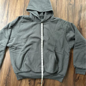 เสื้อฮู้ดสวมหัวมีฮู้ดแบบปรับได้มีกระเป๋าจิงโจ้ TBF-168ผ้าฝ้ายพิมพ์ลายสีทึบใส่ได้ทุกเพศฤดูหนาว - Product Image 6