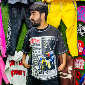 Camiseta de algodón con diamantes de imitación 100% algodón Regular Increíble calidad Cambio rápido Precio bajo Patrón impreso Más importante - Product Image 1