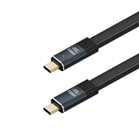 Kabel Data Video PD 100W, USB C ke USB C kabel USB 3.2 tipe-c Gen2 20Gbps 8K 60Hz untuk PC Laptop Macbook iPad iPhone 15 Pro Max