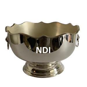 Centros de mesa de cena de boda diseño elegante cuenco de fruta de Metal redondeado decoración de Catering de Hotel cuenco para servir frutas - Product Image 1