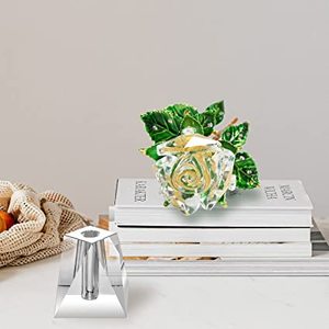 Ensemble de vases à fleurs en cristal acrylique de qualité supérieure, vase à bourgeons décoratif élégant à un seul trou, cadeaux de mariage personnalisés et décoration de table pour anniversaire - Product Image 1