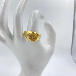 Bague réglable en laiton plaqué or minimaliste bande résistante au ternissement pour les femmes vêtements de tous les jours bijoux de mode - Product Image 1