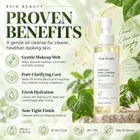 Huile Nettoyante Démaquillante Douce au Thé de Thé (Heartleaf) pour le Contrôle des Pores, Nettoyant Visage à Base d'Huiles Végétales 200ml OEM ODM Marque Privée