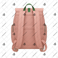 Alpha grec personnalisé |   Kapa |   Alpha |   AKA |   Sac à dos de sororité rayé en similicuir de qualité supérieure |   Sac à dos de voyage durable pour tous les jours