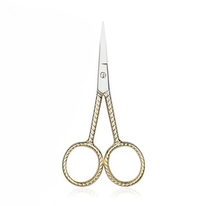 Tijeras Rectas de Acero Inoxidable, Herramienta de Precisión para Cejas, Mango de Cerámica, Afiladas, Profesionales, para Recortar el Cabello - Product Image 5