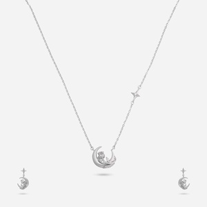 สร้อยคอเงิน 92.5 ประดับเพชรซิร์คอน สำหรับโอกาสเป็นของขวัญ 191455 - Product Image 5